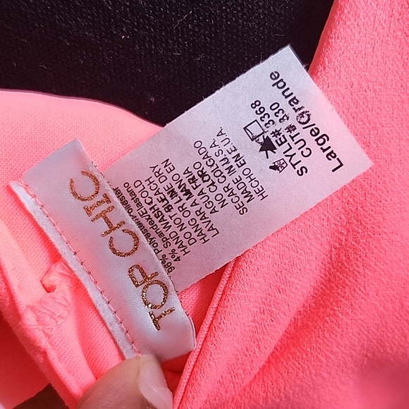 MUST GO! Brand new Neon Pink off shoulder Dress Small and Large left - Picture 6 of 7